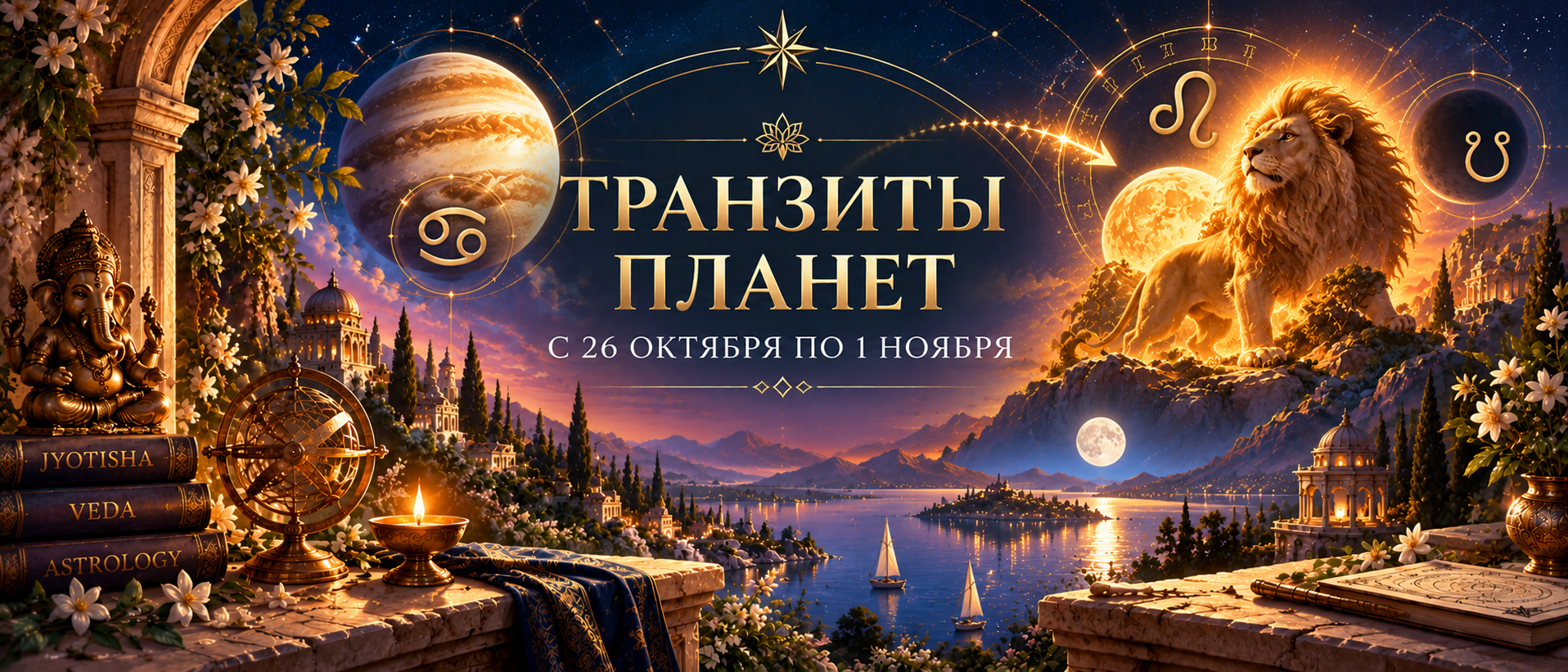 Транзиты планет с 26 октября по 01 ноября 2026 года